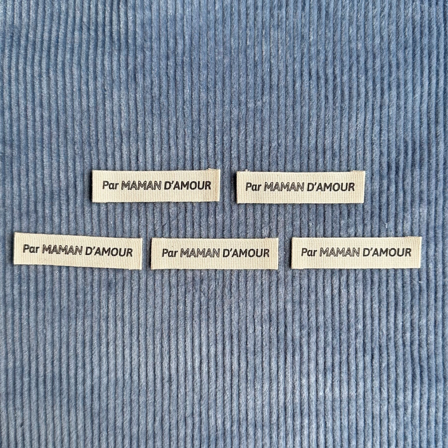 By Maman d'amour - Cotton labels in French