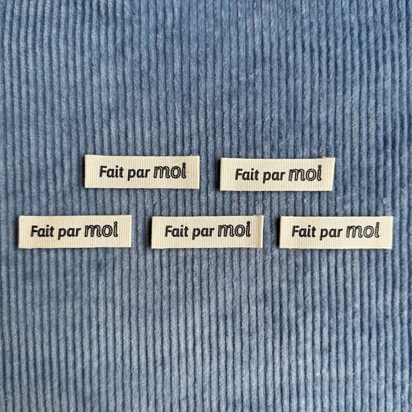 Made by me - Cotton labels in French
