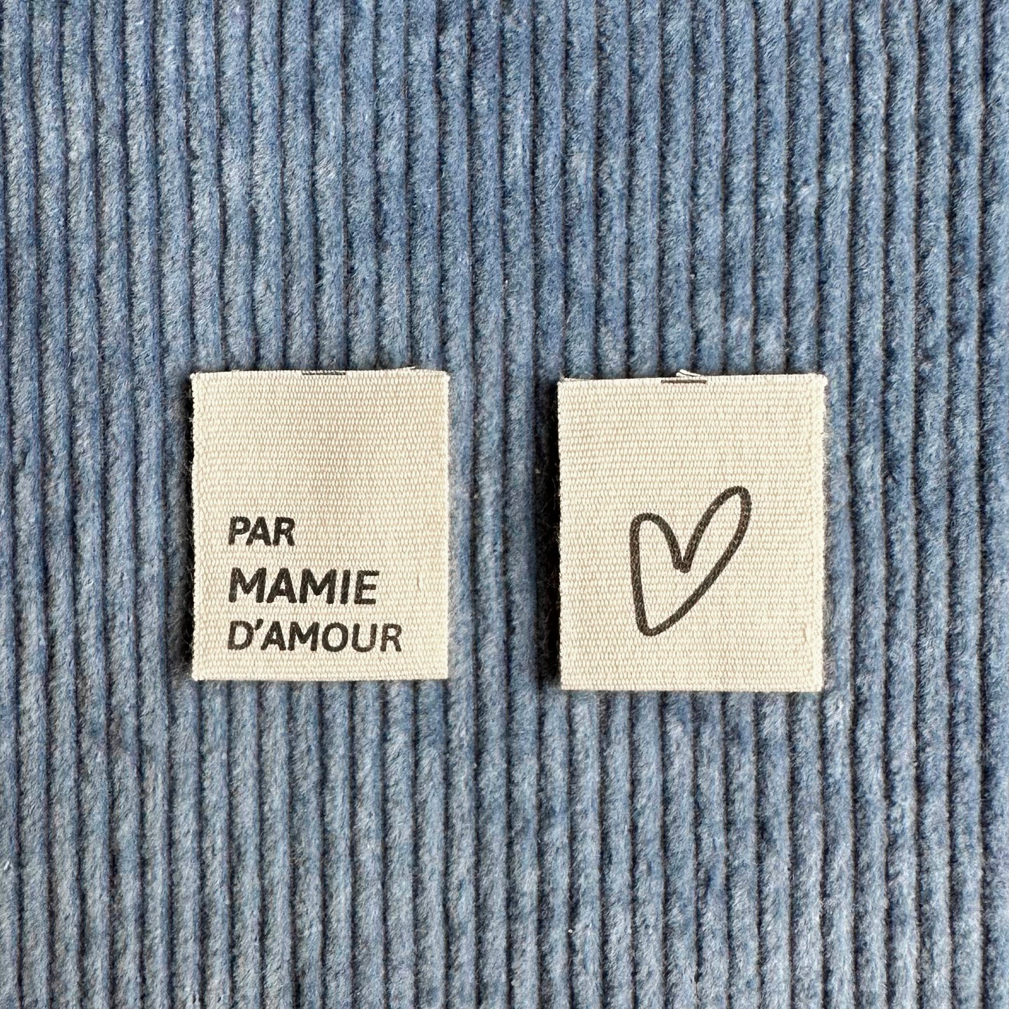 BY MAMIE D'AMOUR - Cotton labels in French
