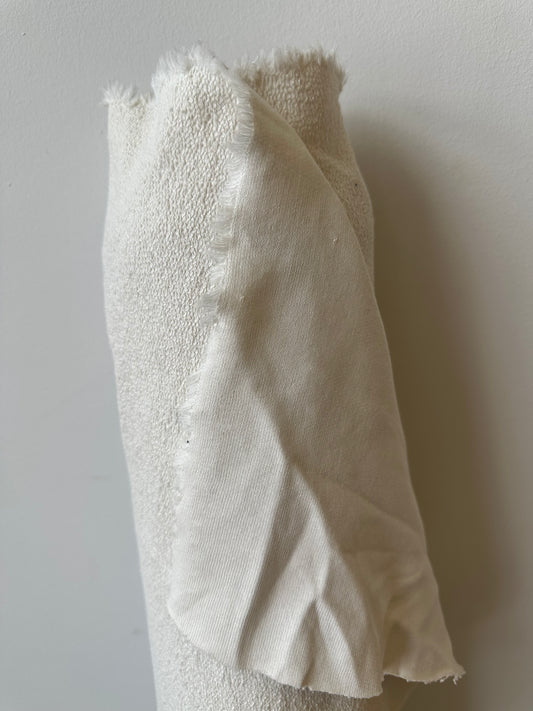 Cotton French Terry - White