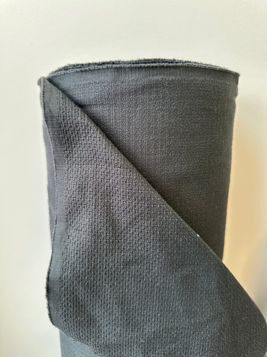 Textured cotton - Black gray