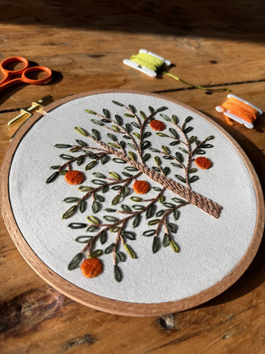 Embroidery Set - Orange Tree - Twin Folk