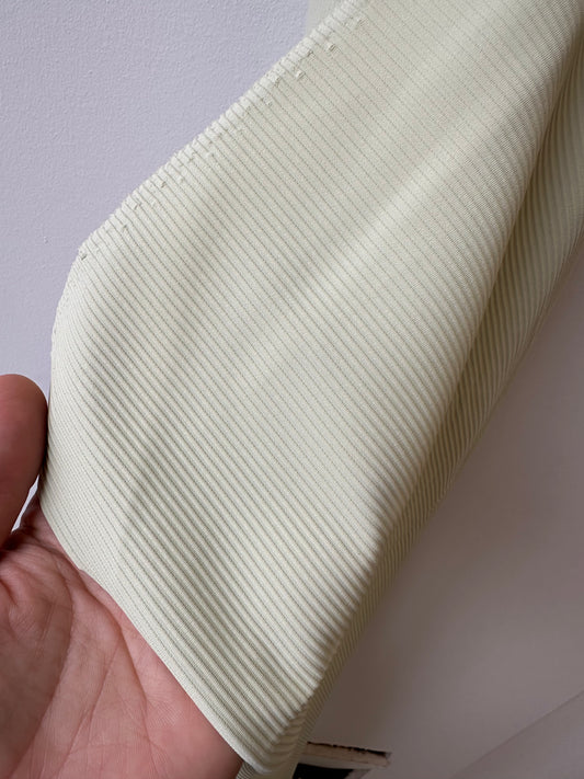 Ribbed jersey fabric - Pale green