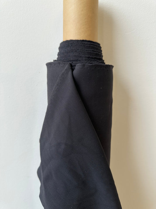 Ribbed jersey fabric - Black