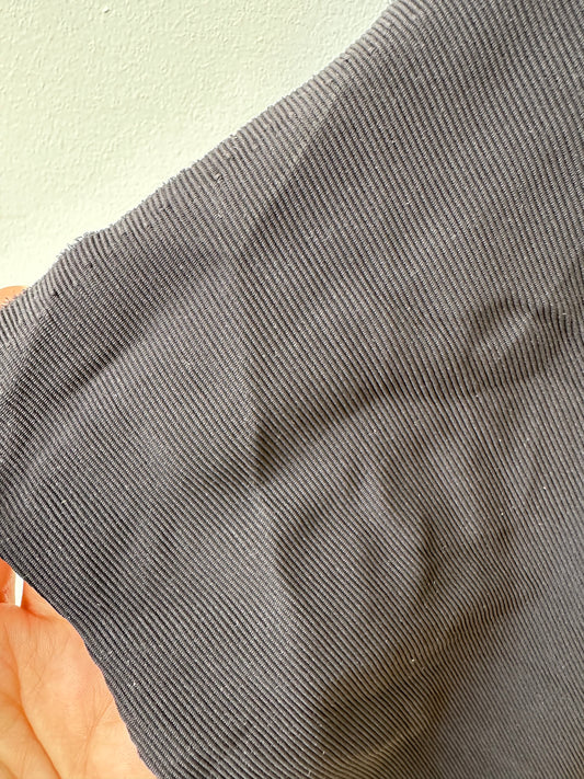 Ribbed jersey fabric - Black