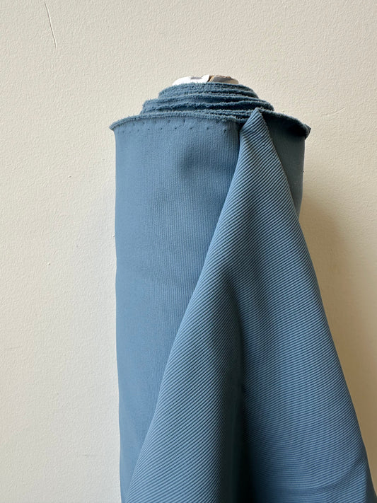 Ribbed jersey fabric - Blue