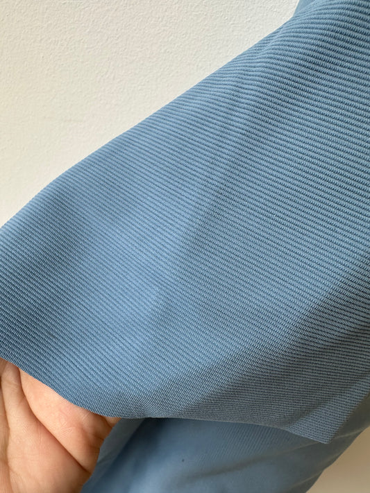 Ribbed jersey fabric - Blue