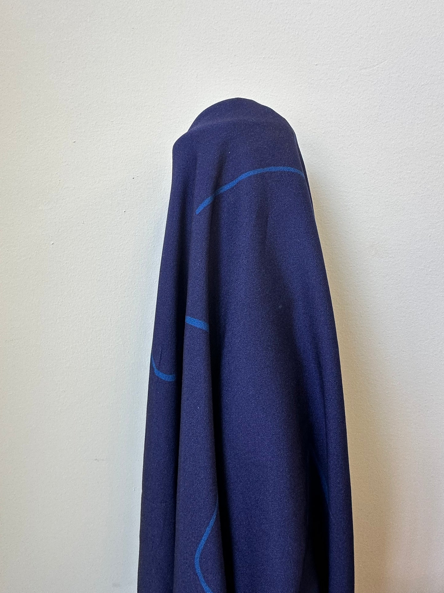 Viscose Challis - Cassandra Jetten - Blue Line