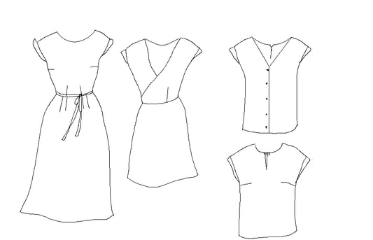Leaf Dress/Top - Paper Pattern - Maison Fauve