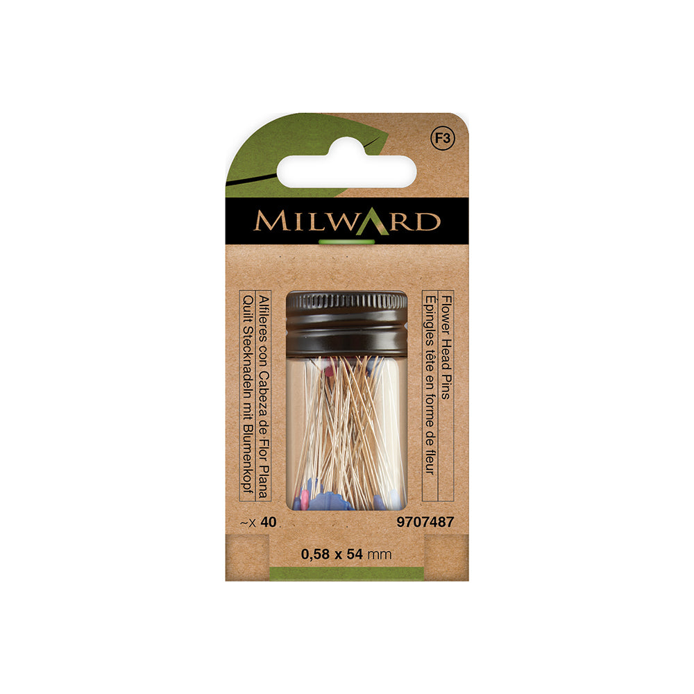 Épingles à tête de fleur MILWARD GREEN