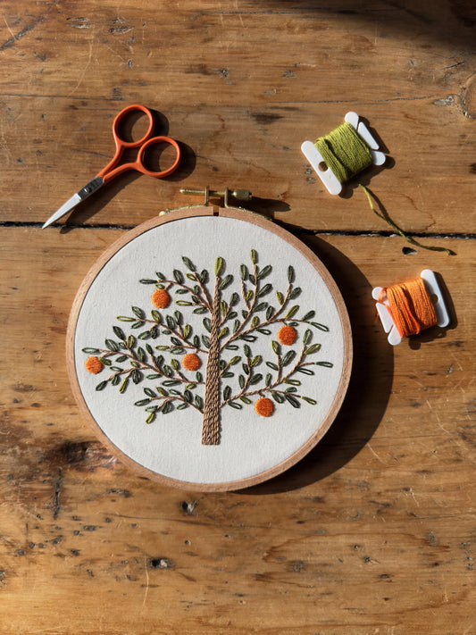 Embroidery Set - Orange Tree - Twin Folk
