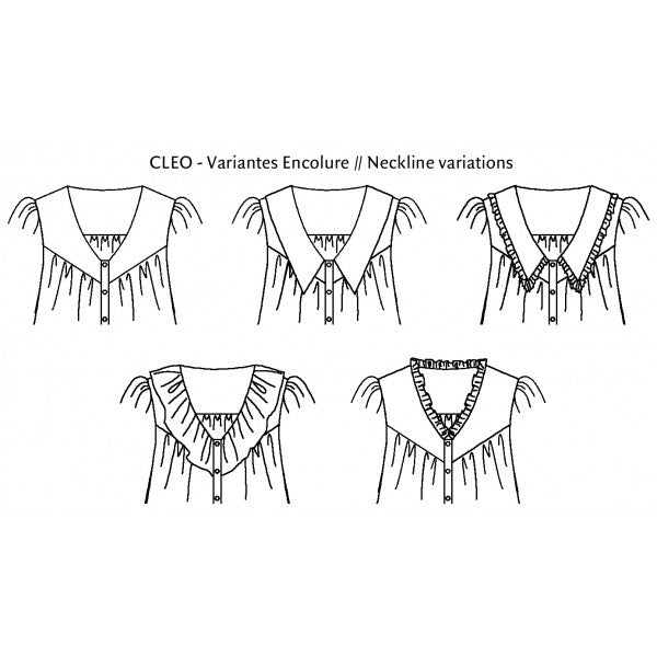 Cleo Blouse - Paper pattern - P&M pattern