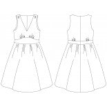 Joséphine Dress - Paper pattern - P&M pattern