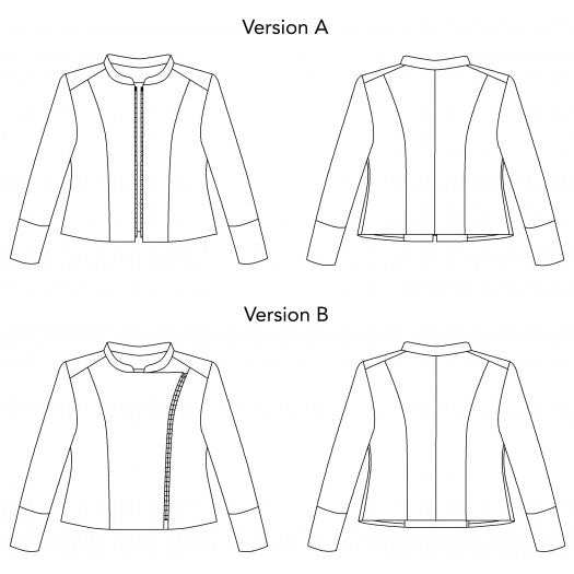 Billie jacket - Paper pattern - P&M pattern