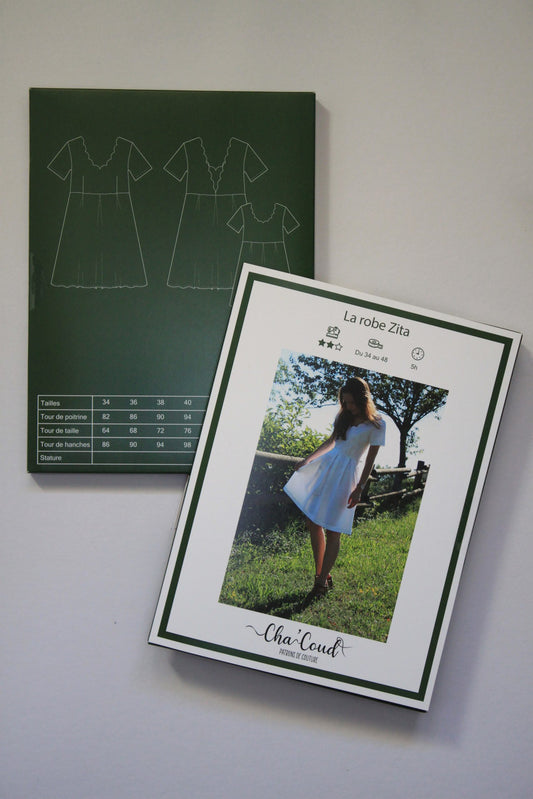 Zita dress - Paper pattern - Cha'Coud