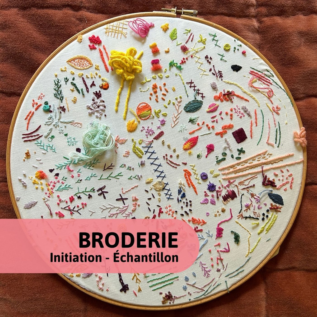 Broderie Initiation - Échantillon