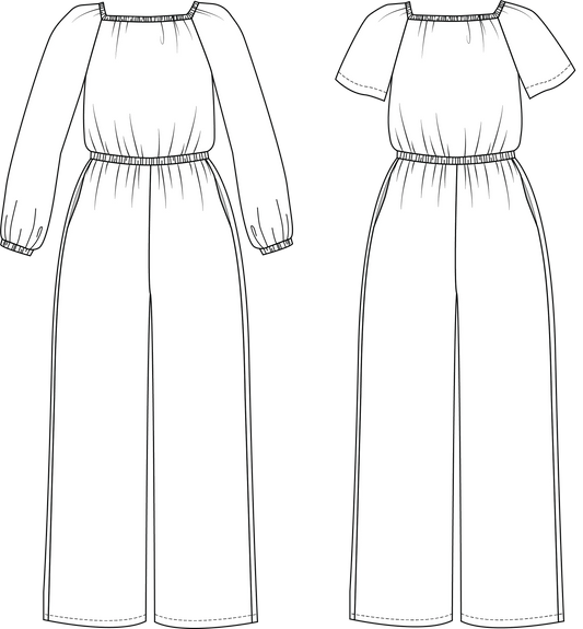 Jumpsuit Avenir - Paper pattern - Friday Pattern Company