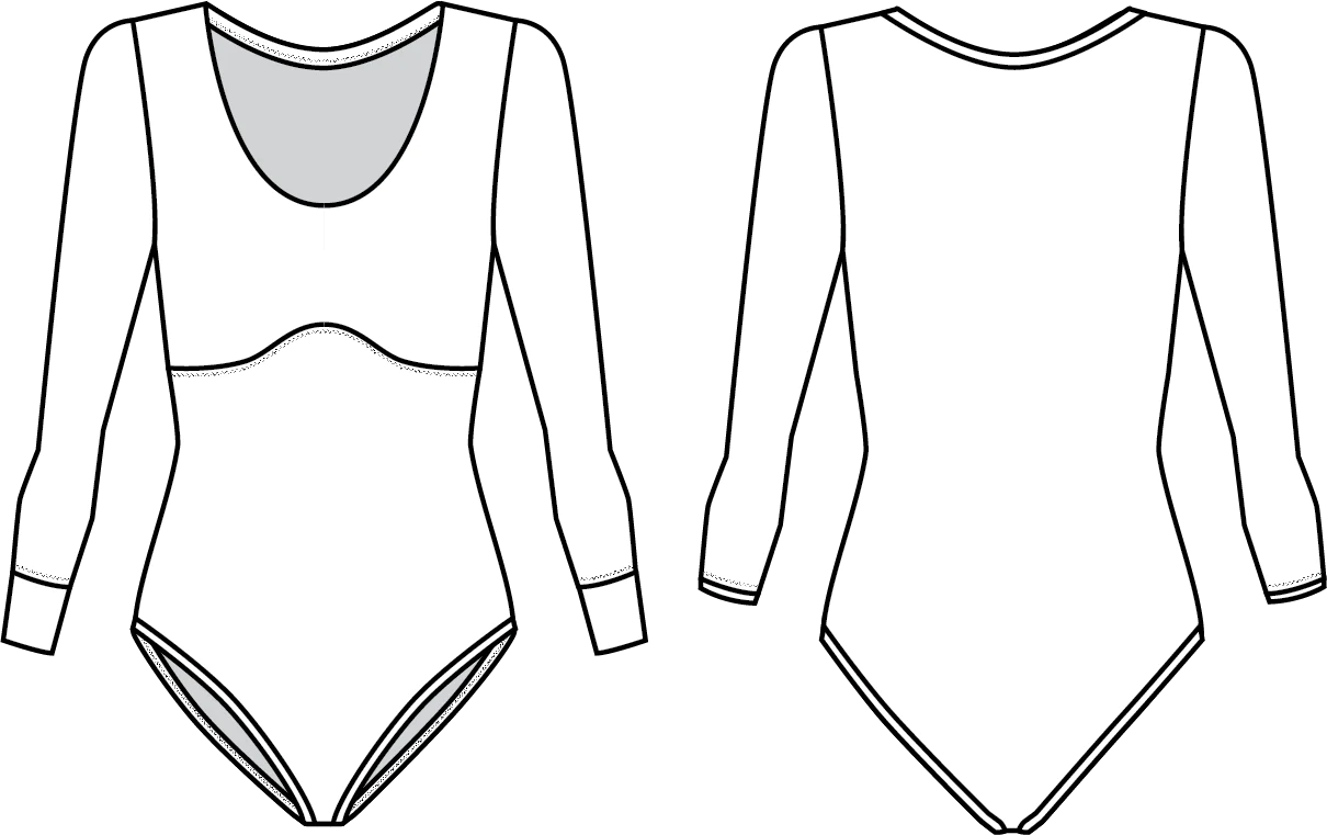 Elysian Bodysuit - Paper pattern - Friday Pattern Company