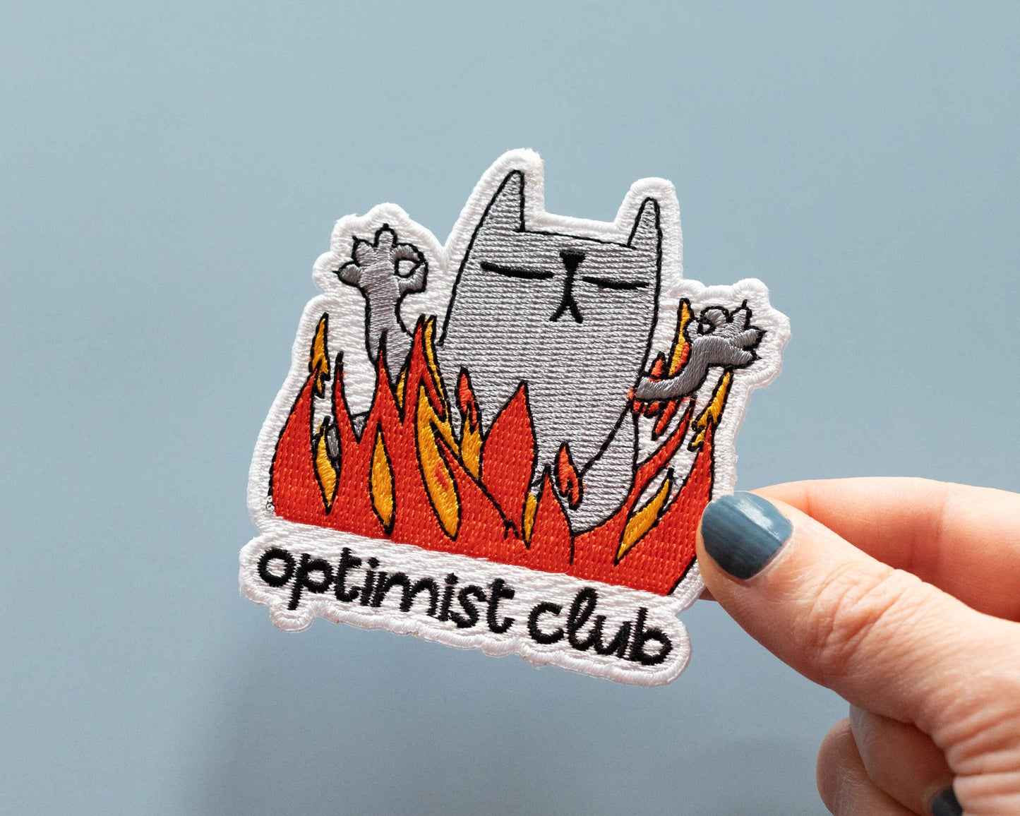 Patch thermocollant Optimist Club Cat - RippleSplash