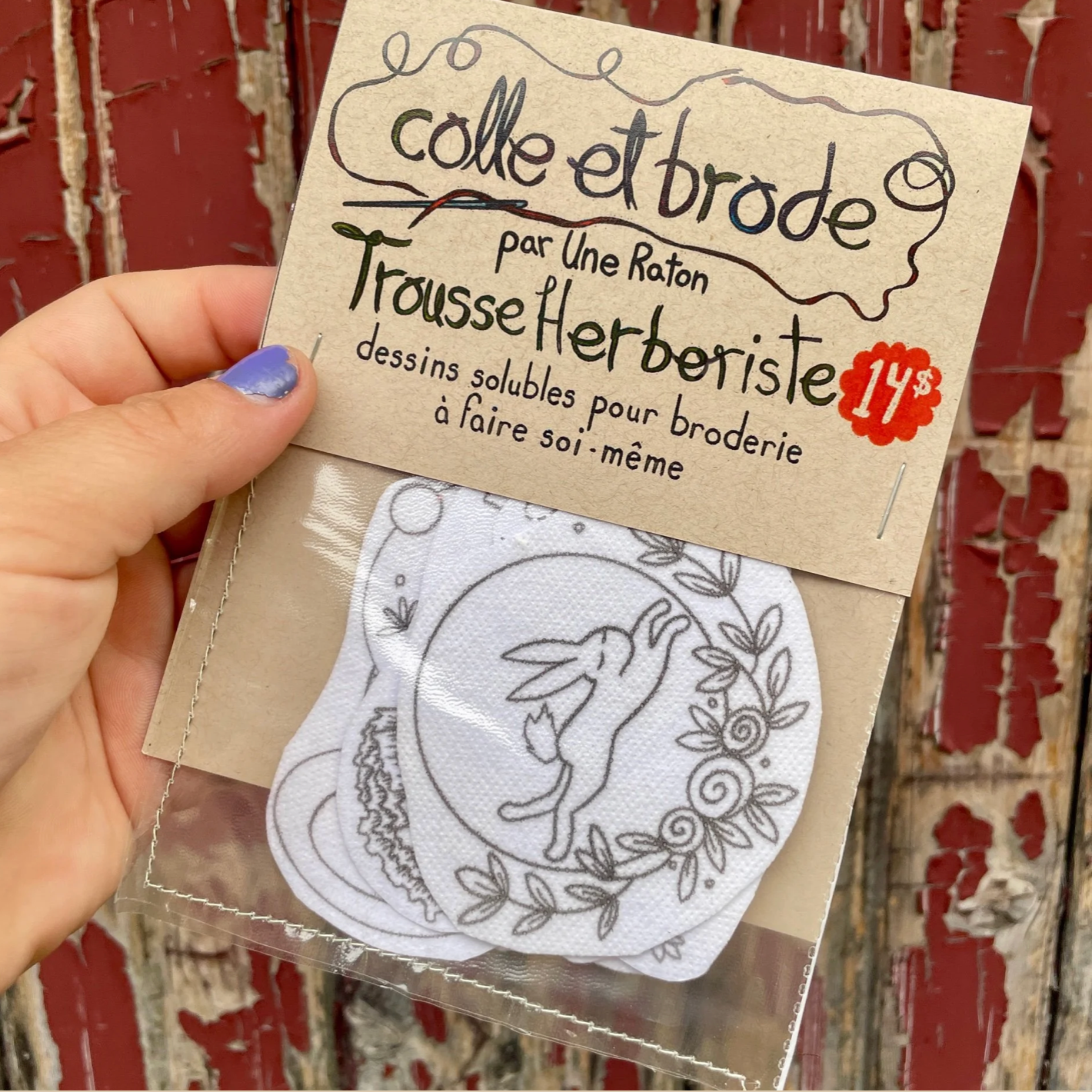 Colle et brode - Herboriste - UNE RATON