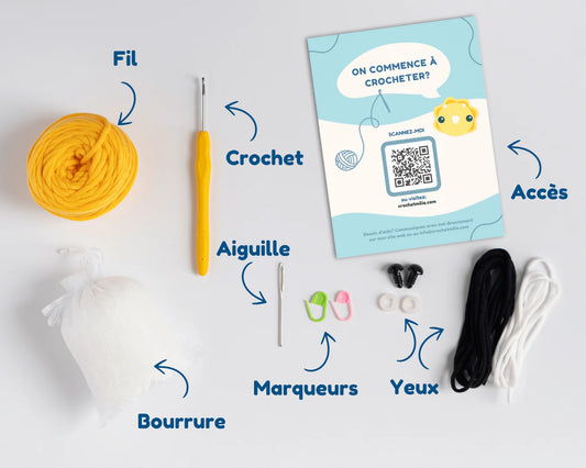 Crochetmilie - Crochet Kit - The Triceratops