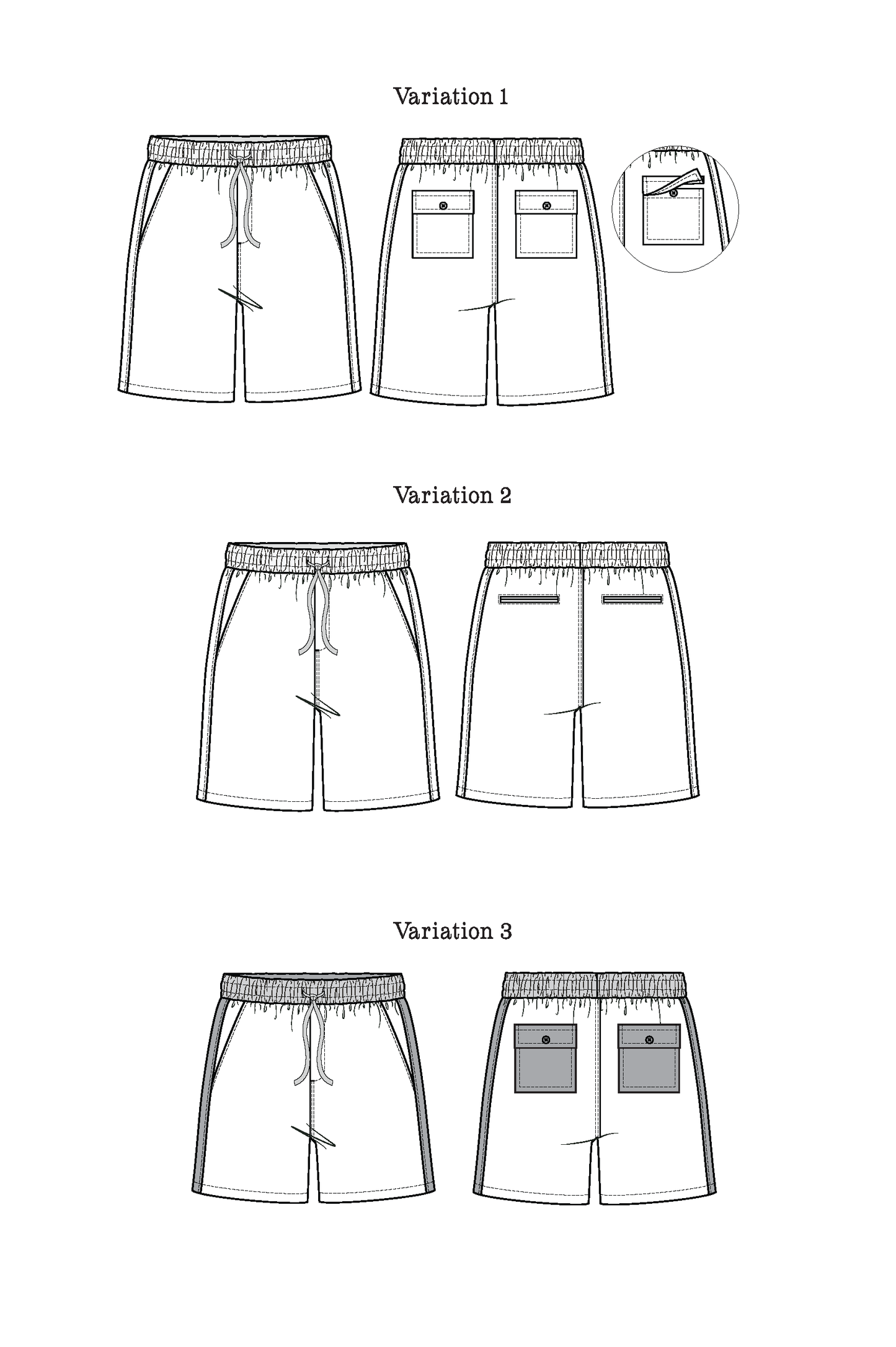 Bamberton Shorts - PDF Pattern - Thread Theory