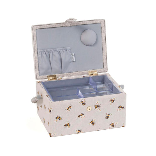 Boîte à couture brodée - Abeilles