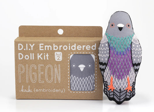 Pigeon - Kit peluche à broder (niveau 2) - KIRIKI PRESS