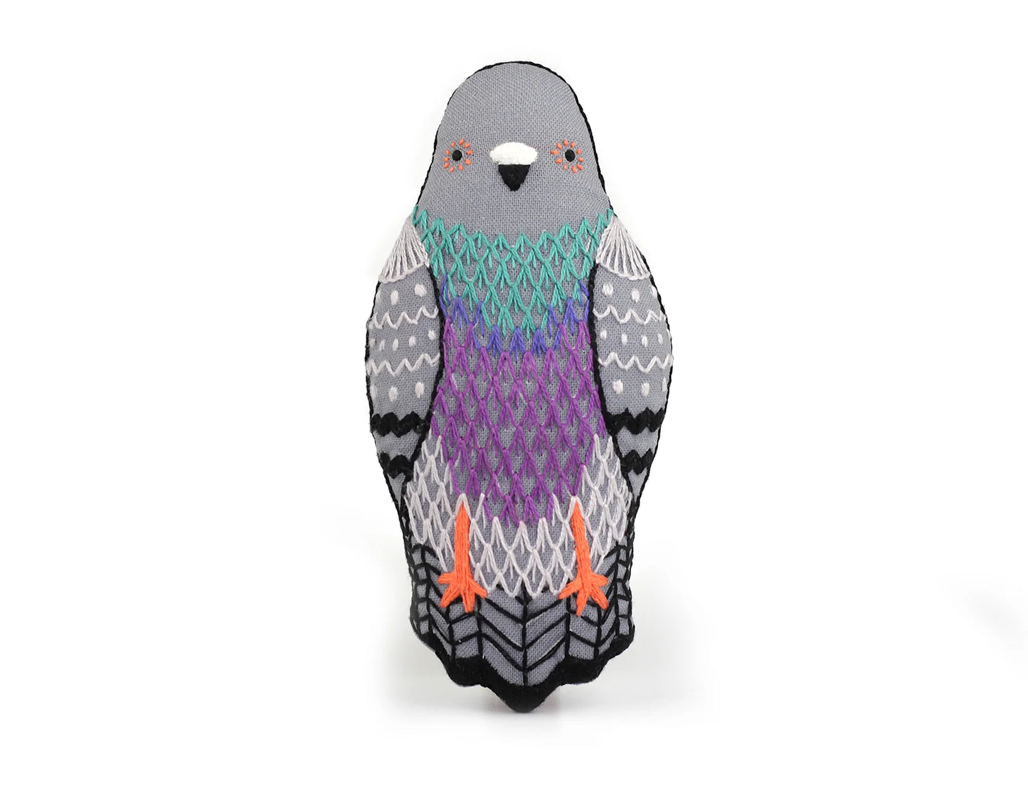 Pigeon - Kit peluche à broder (niveau 2) - KIRIKI PRESS