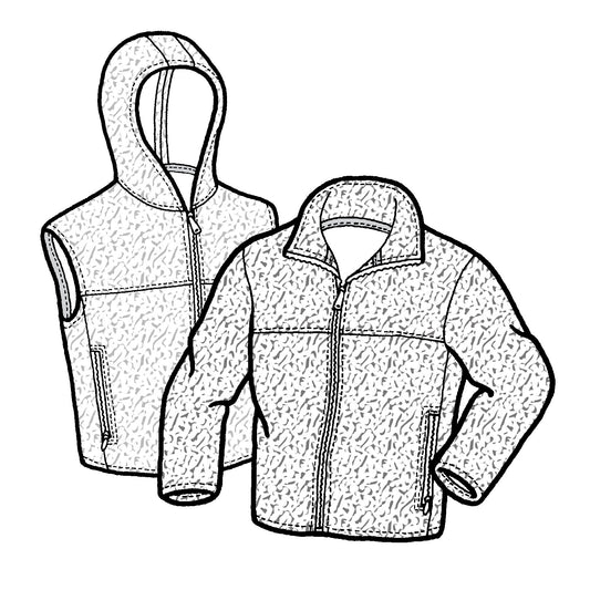 507 – Adult's Plush Polar Jacket & Vest Pattern