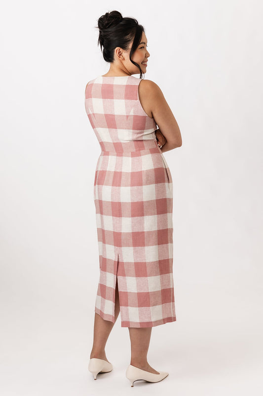 ASTERI button down dress & vest