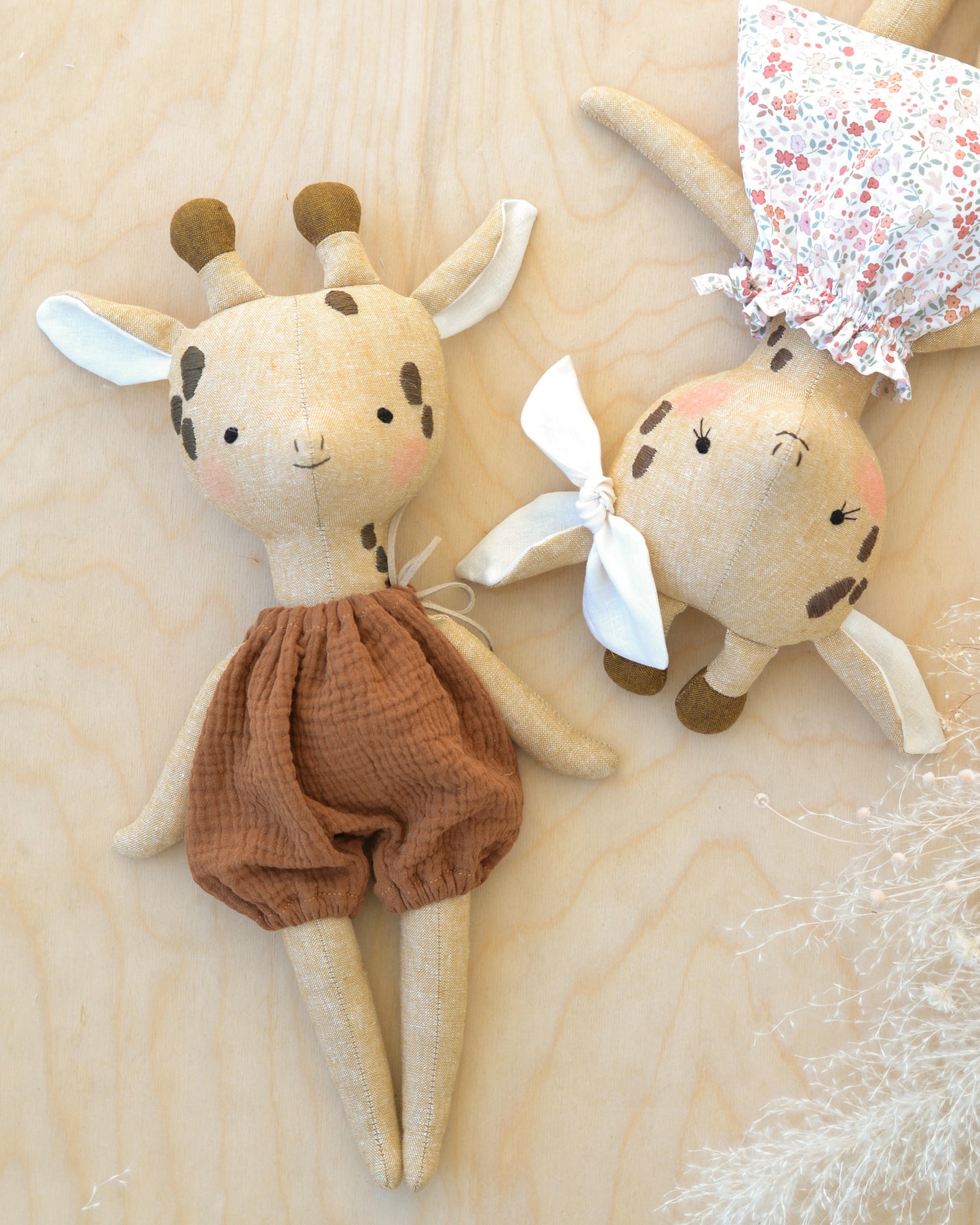 Stuffed Animal Giraffe Sewing Pattern