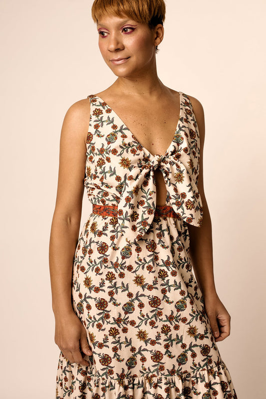 Keyhole front dress sewing pattern