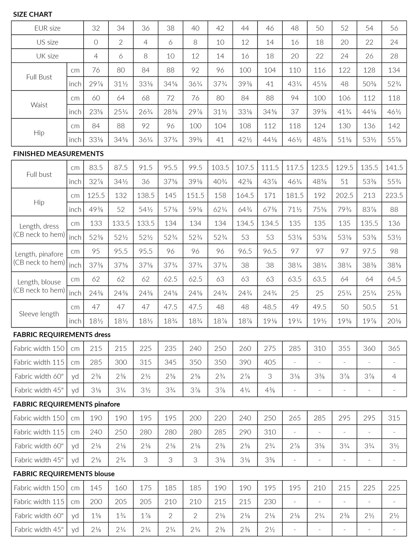 LILJA dress, pinafore & blouse