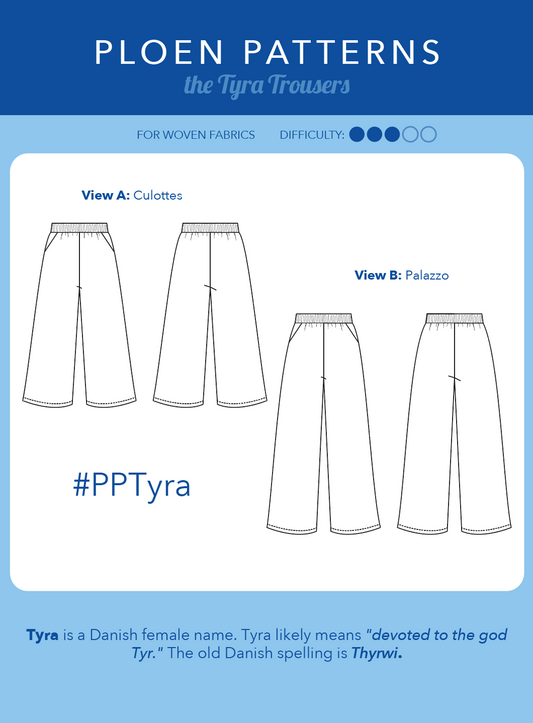 Tyra trousers PDF Pattern
