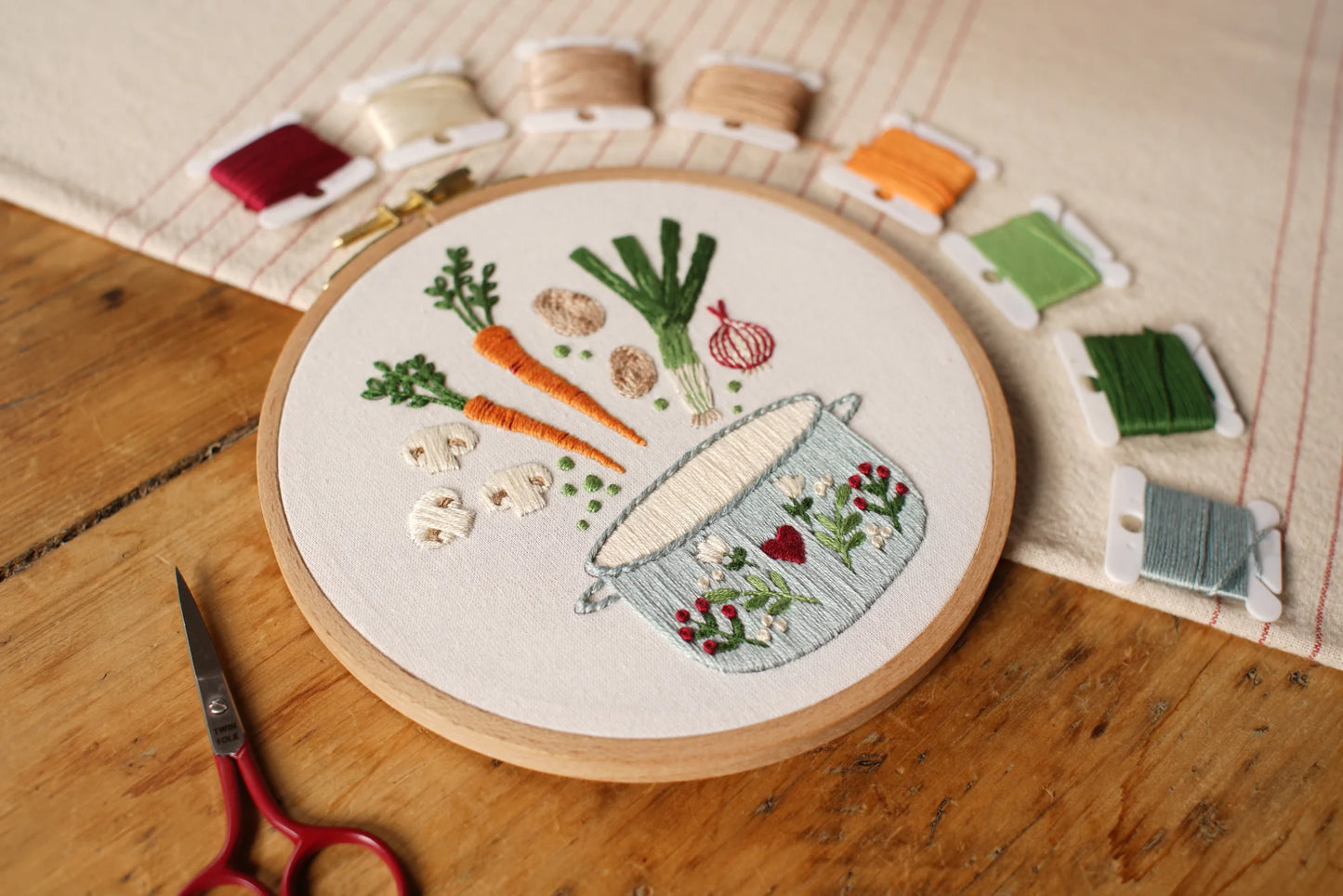 Ensemble de broderie - Soupe du potager - Twin Folk