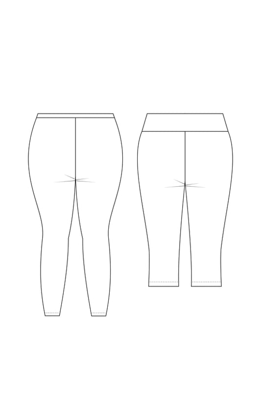 Belmont leggings 12 to 32 - Paper pattern - CASHMERETTE