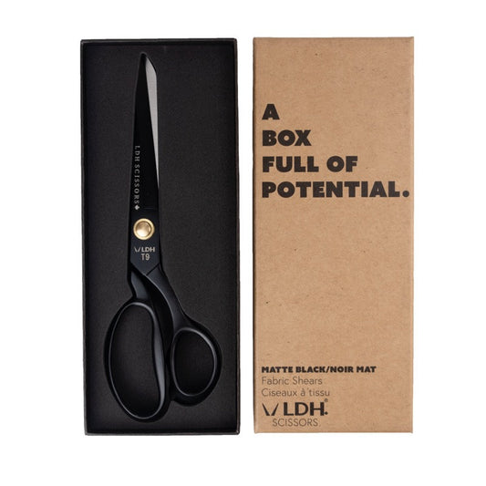 Ciseaux à tissu Noir mat 9,5" - LDH