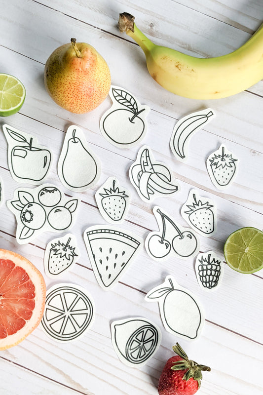 Stick & Stitch - Fruits - TIGHT EMBROIDERED
