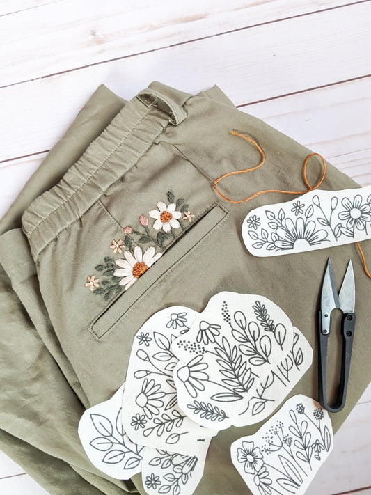 Stick & Stitch - Floral Fields - TIGHT EMBROIDERED
