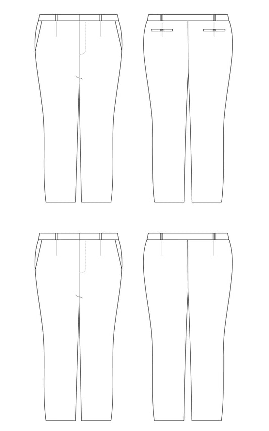 Meriam pants 12 to 32 - Paper pattern - CASHMERETTE