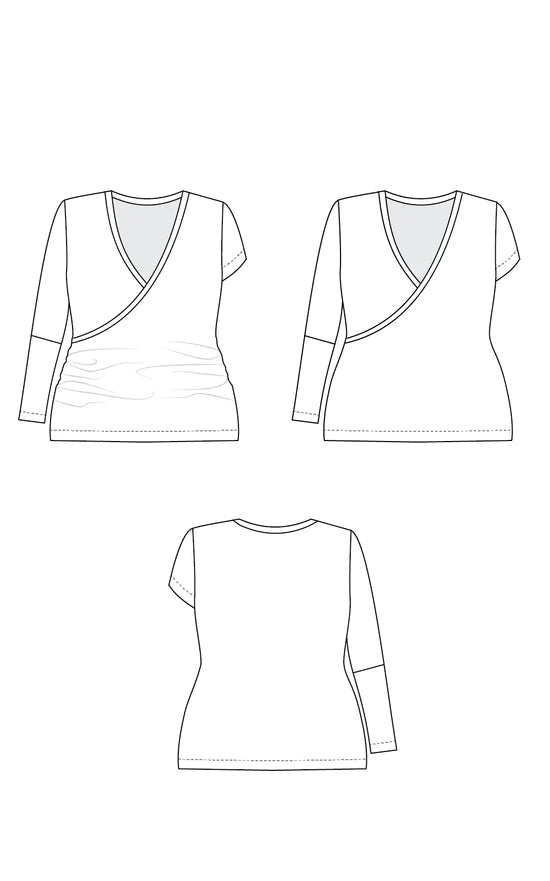 Dartmouth top 12 to 32 - Paper pattern - CASHMERETTE