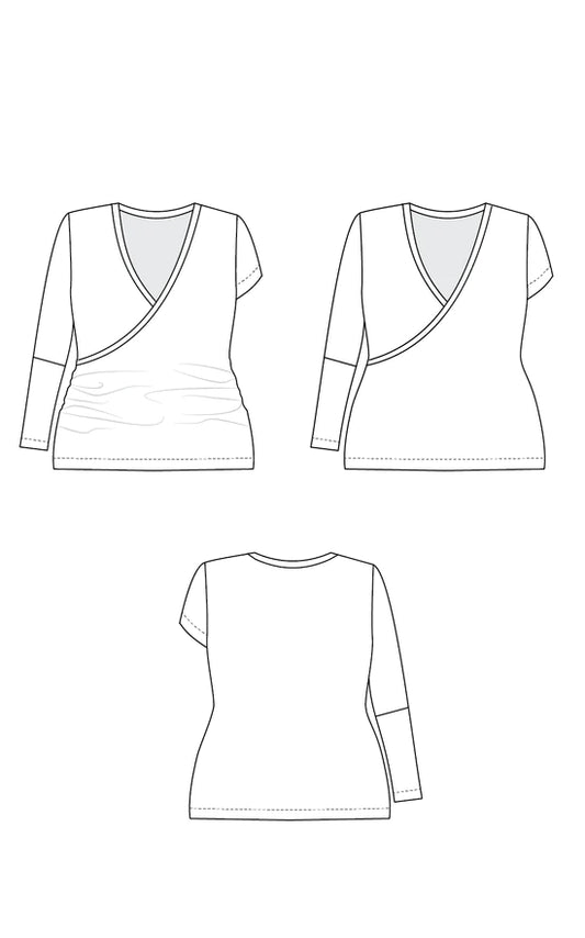 Dartmouth top 12 to 32 - Paper pattern - CASHMERETTE