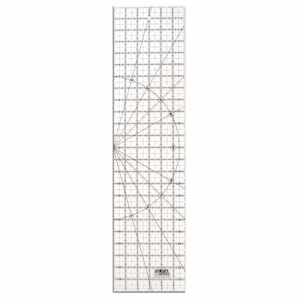 Frosted acrylic ruler - 6″ x 24″ - OLFA