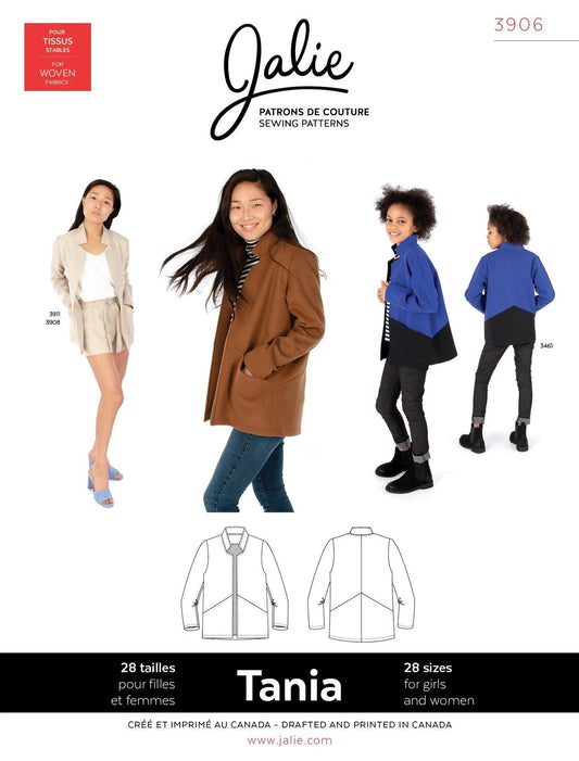 Sewing pattern Cardi-Blazer TANIA 3906 | Paper pattern - Jalie