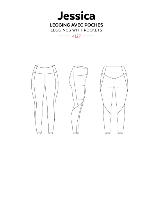Jessica Leggings 4127 | Paper pattern - Jalie