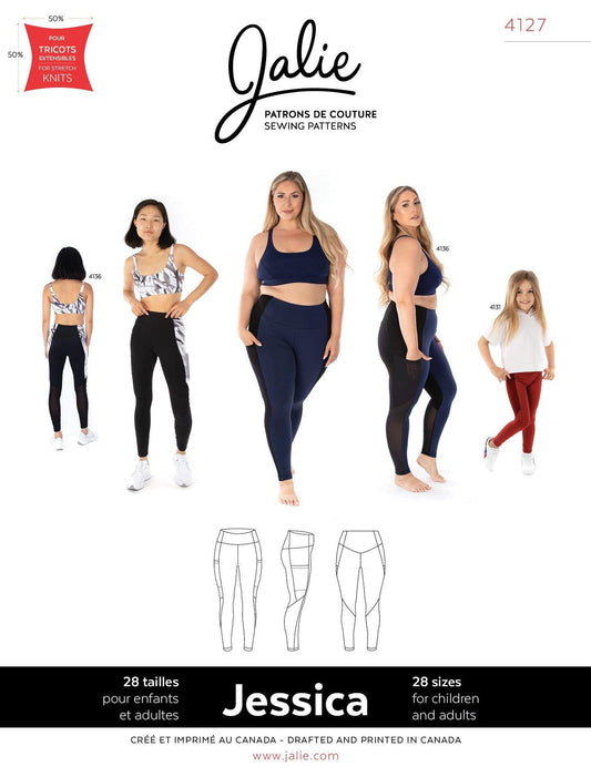 Jessica Leggings 4127 | Paper pattern - Jalie