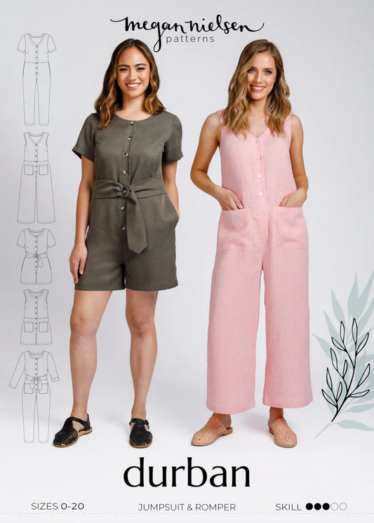 Durban Jumpsuits - Paper Pattern - MEGAN NIELSEN
