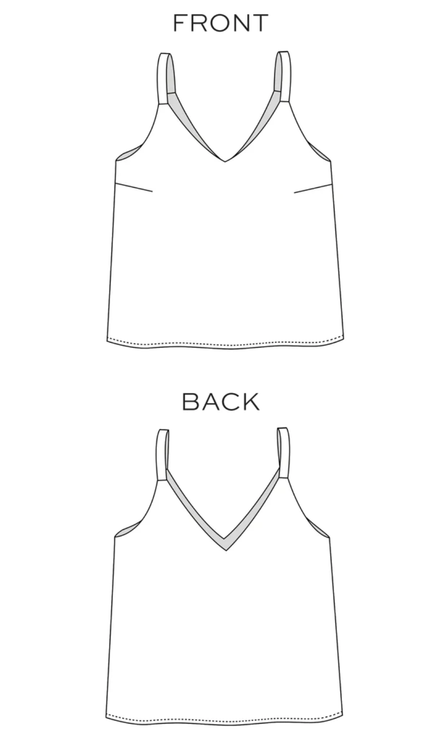 Patron de couture papier - Camisole Ogden Cami 14 à 30 - TRUE BIAS