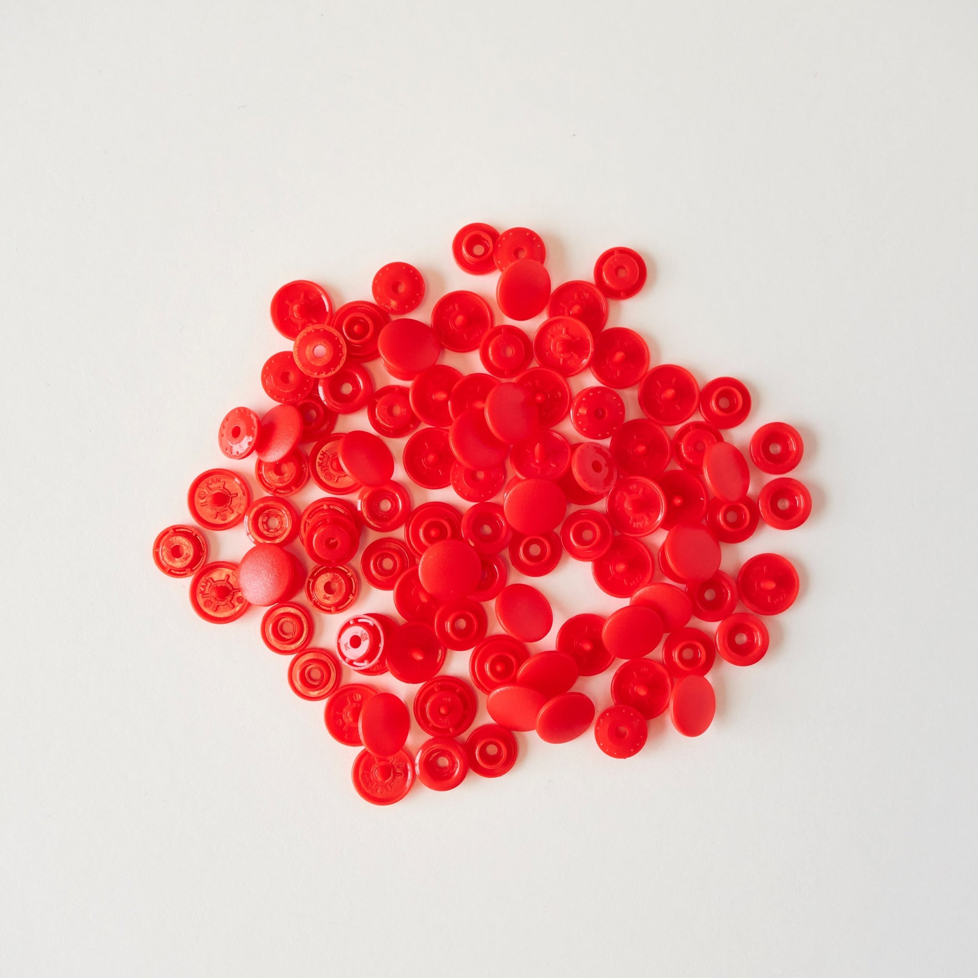 Bouton pression mât 12mm - B1 Rouge Orangé - KAMSNAPS